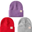 Toddler Beanie Kids Winter Hats Infant Warm Knit Cap Newborn Winter Warm Hat for 0-36 Month Boys Girls 2 Pack