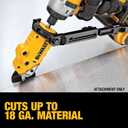 DEWALT Metal Shear/Cutter Drill Attachment, Impact Ready, 360 Degree Pivoting Head, Cuts 18GA Material (DWASHRIR)(Yellow, Black)