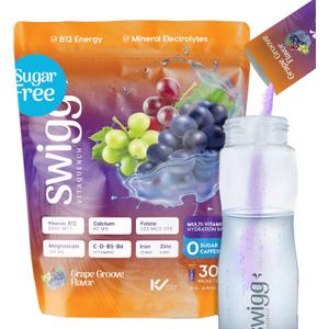 Electrolytes Powder No Sugar - 10+ Multi Vitamin Electrolytes Powder Packets Sugar Free, B12, B5, B6, C, D Folate, Iron, Magnesium, Calcium, Flavor (EXP 12/31/27)