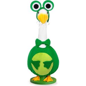 JcHrmers Frog Porch Goose Outfit Spring Goose Outfits Summer Yard Goose Clothes Fits 23" Cement Plastic Goose Statue for Spring Summer Outdoor Garden Yard Patio Lawn Art Decor