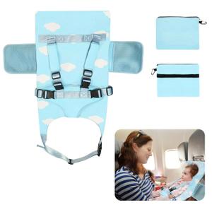 Baby Travel Bed, Baby Airplane Bed, Toddler Airplane Seat Extender Bed, Portable Infant Travel Bed with Side Pockets, Kids Plane Bed, Baby Travel Essentials Flying Travel for 1-12 Month Old Baby