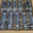 KOMUEE 10 Packs 30oz Glass Meal Prep Containers 2 Compartments,Glass Food Storage Containers with Lids,Airtight Lunch Bento Boxes,Microwave,Oven,Freezer and Dishwasher Safe (Gray)