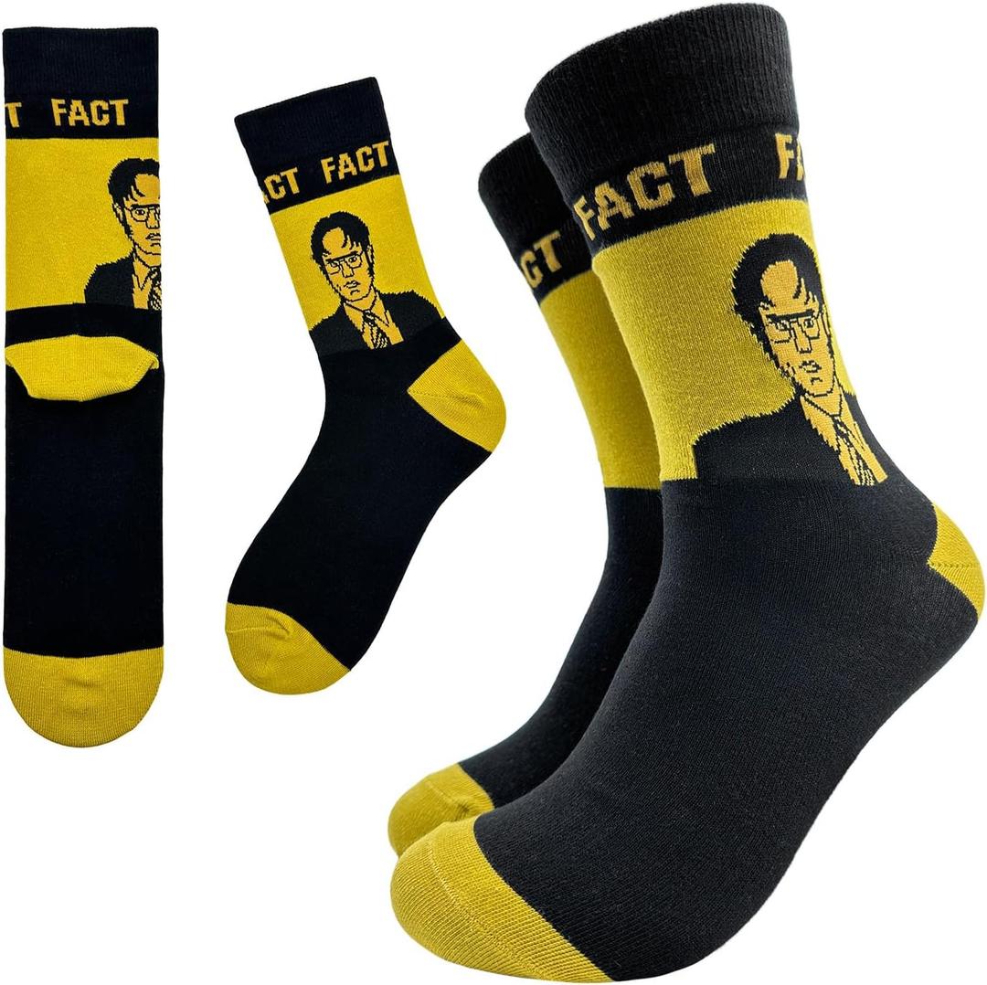 That's What She Said Novelty Funny Breathable Printed Cotton Socks, Humorous Quote Unisex Cozy Knitted Crew Socks, Gifts for Office Work Friend Bestie Coworker Boss Manager Employer