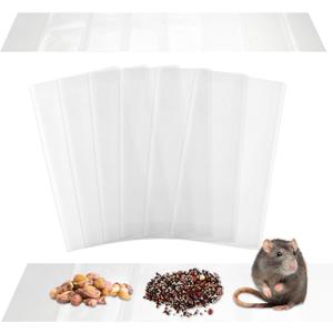 Qualirey 12 Pack Large Sticky Mouse Trap 24 Inch Sticky Rat Glue Roach Indoor Pest Control for Trapping Snakes Rats Spiders Roaches in Restaurant Kitchen House Supplies (Clear)