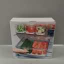 POMEAT 10 Pack Fridge Organizer, Stackable Refrigerator Organizer Bins with Lids, Produce Fruit Storage Containers for Storage Clear for Food, Drinks, Vegetable Storage