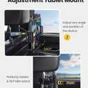 LISEN for iPad Car Holder Back Seat headrest Tablet Holder, Road Trip Essentials Accessories for Women Men Kids Gifts, for Fire HD 2026 iPad Pro 11/13" Air Mini, iPhone, Galaxy Tab, 4.7-12.9" Devices