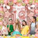 18th Birthday Decorations For Girls Happy 18 Birthday Decorations For Girls 18 Letter Balloon Numbers Happy 18th Birthday Banner Decor Rose Gold eighteen Girl Time To Adult Banner