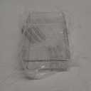 mDesign Plastic Storage Stackable Container Bin Organizer Box with Hinged Lid for Organizing Kitchen, Pantry, Bathroom, Office, and Bedroom - Holds Food, Snacks, Makeup, Accessories - Clear