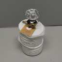 Mud Pie Door Knob Salt Cellar Set, White