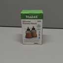 haakaa Yummy Pouch Reusable Baby Food Pouch, Reusable Pouches for Toddlers Kids Squeezable Pouch, Washable Freezer - Make Homemade Organic Food for Babies/Toddlers, 4oz, 2 Pack,6m+(Pea Green)