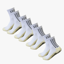 Yufree 4 Pairs Mens Grip Soccer Socks Non Slip Grippy Women Socks for Football Basketball Sports