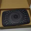 Seacity Wide Rain Shower Head With 5 Modes Handheld Showerheads, High Pressure Showerhead Combo with Extension Arm for Bathroom Accessories, Adjustable Shower Head with Anti-Clog Nozzles (Chrome)