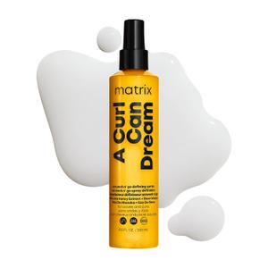 Matrix A Curl Can Dream Scrunch N' Go Defining Spray For Wavy and Curly Hair - Frizz Control and Heat Protection Hair Spray, With Manuka Honey Extract