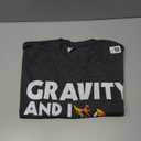 Gravity and I Disagree - Boulderer Rock Climbing Climber T-Shirt, Black, Large