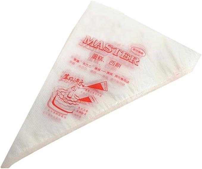 Piping Pastry Bag Pack of 100 Plastic Disposable Cream Pastry Bag Cake Icing Sugarcraft Cupcake Piping Decorating Tool For Baking Supplies (Large)