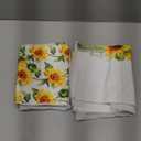AnyDesign Sunflower Kitchen Dish Towel 18 x 28 Summer Flower Dishcloth Watercolor Floral Pattern Decorative Hand Drying Tea Towel for Summer Cooking Baking Bathroom Cleaning Wipes, Set of 2