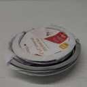 316048413 and 316048414 Stove Burner Drip Pans for Electric Stove Top - Perfectly Fit Frigidaire Kenmore Electric Range -Thickening to Prevent Bending and Rust - Include 2 x 6 in, 2 x 8 in (Chrome)