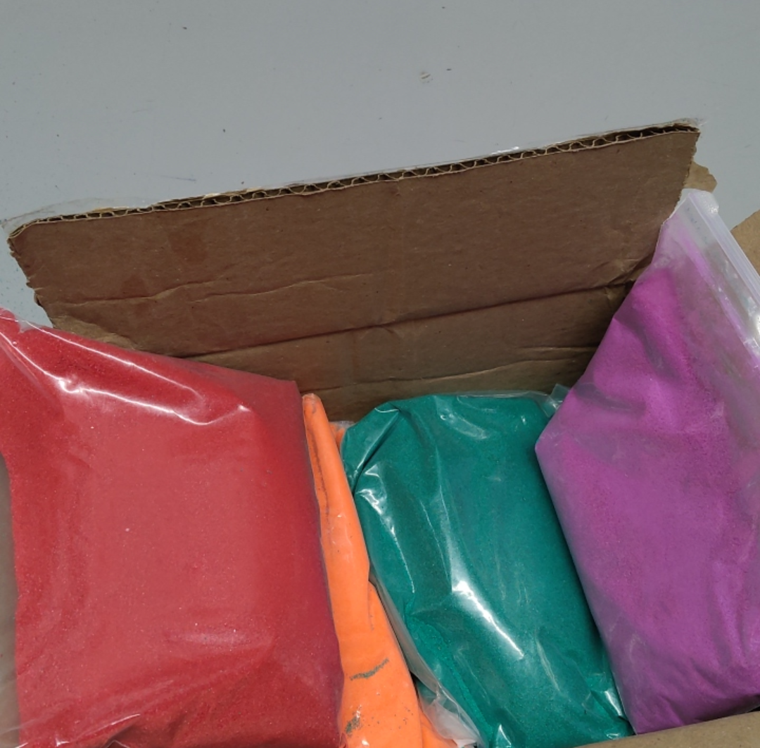 Hygloss Colored Sand for Crafts - 6 Assorted Colors Bags - 1 lb Vibrant Colorful Fine Sensory Play Sand Art Kits for Kids - Classroom Activities for Children 3 4 5 6 7 8 9 10 11 12 - Safe for Ages 3+