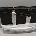 LOVEVOOK Laptop Tote Bag for Women 15.6 Inch Waterproof Leather Computer Bags Business Office Work Briefcase Black