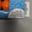 The Dreidel Company Hanukah Electric Menorah Replacement Bulbs, Orange (9-Pack)