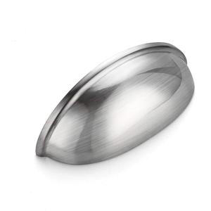 Ravinte 15 Pack 3 inch Drawer Pulls Brushed Nickel Cabinet Cup Pulls Kitchen Hardware Cabinet Handles Drawer Handles Knobs