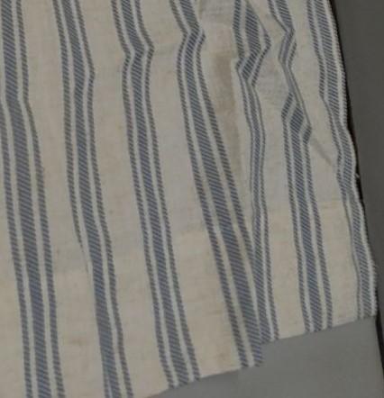 2 Pack Grain Sack Stripe Cream and Colonial Blue Placemat 26" x 30"