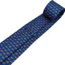Horse Racing Ties Mens kentucky derby tie Horse Necktie Animal Men's Tie 3.27 inch (8.3CM) Horse Tie For Men (Blue)