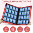 Card Binder with 1024 Cards,16 Pocket Trading Card Binder Includes 32 Page Storage Sleeves,Collection Card Album,Card Holder to Organize and Protect Cards,Red