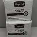 Depend Guards Incontinence Pads for Men, Maximum Absorbency, 104 Count (2 Packs of 52)