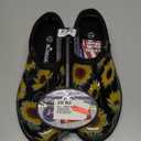Sloggers Original Waterproof Rain and Garden Shoe for Women Outdoor Slip-On Garden Clog - Made in The USA with Premium Comfort Insole and Arch Support (6, Sunflower Print Black)