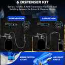 Orion Motor Tech Oil Extractor Pump and Dispenser Tool Kit, 10L Pneumatic Transmission Fluid Bleeder Set, 2.6gal 2 Way Vacuum Fluid Evacuator and Filler Oil Change Kit 15 ATF Refill Adapters 3 Hoses