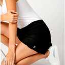 SOFIBELLA UV Staples 14 in Womens Tennis Skirt (Black, XS)