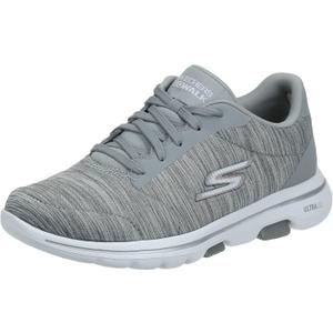 Skechers Women's Go Walk 5 True Sneaker, Grey, 10