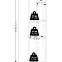 Furinno Reed 3-Tier Closet Organizers and Storage, Closet Organizer, Open Shelf Closet Storage, for Wardrobe, Bedroom, Living Room, 10-Inch Width, White, 3-Tier; 9.8" W
