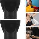 2Pcs Hair Dryer Concentrator Nozzle Attachments Universal Blow Dryer Accessories for Precise Styling Enhanced Shine Lightweight Plastic 3X3X2 Inches