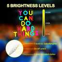 You Can Do Hard Things Neon Signs Dimmable LED Inspire Neon Lights Wall Decor for Kids Room Classroom Bedroom Living Room Study Gift Art for Kids Friends -12.56 x 12.2 IN-USB Powered-Acrylic