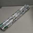 4 x Window Privacy Film with Cutting Grid, Non-Adhesive Stained Glass Window Film Decorative, Static Cling Privacy Window Film (Leaf Rainbow,17.5 X 78.7 inch)