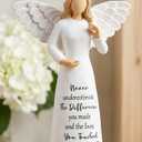 Angel Statue White With Motivational Message