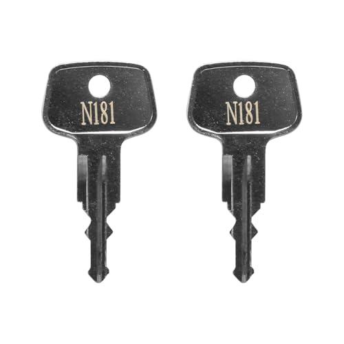seork N181 Key Replacement (2 Pcs) for Thule Ski,Cargo Box,Roof,Crossbars and Carrier Racks Code N181