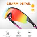 Sports Polarized Sunglasses for Men: Womens Cycling Sun Glasses UV400 Protection Goggles for Baseball Running
