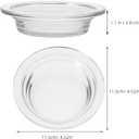 2 x Homoyoyo Replacement Wax Warmer Dish, 2Pcs Glass Aromatherapy Essential Oil Candle Heating Bowl melt Bowl for Electric Candle Warmers 4.5in Deep Fragrance Oil Burner Plate Home, Office, or Meditation