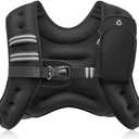 ZELUS Weighted Vest, 6lb/8lb/12lb/16lb/20lb/25lb/30lb Weight Vest with Reflective Stripe for Workout, Strength Training, Running, Fitness, Muscle Building, Weight Loss, Weightlifting