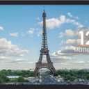 upsimples 12x24 Picture Frame, Display Pictures 10x20 with Mat or 12 x 24 Without, Wall Hanging Poster Frames, Black, 1 Pack