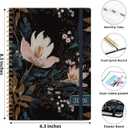 2026 Planner, Weekly and Monthly Planner for Women, January 2026 - December 2026, Hardcover 2026 Calendar Planner Book with Tabs, Inner Pocket, Spiral Bound, Perfect for Office Home School Supplies - A5 (6.3" x 8.5"), Vintage Petals