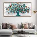 Mofutinpo Tree of Life Wall Art for Living Room, Office, Bedroom & Kitchen - Framed Canvas Painting, 29x58IN