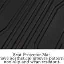 BestEvMod Vehicle Mat Cargo Liner Compatible with Mustang Mach E 2021-2026 Accessories Second Row Seats Back Protector Cover All Weather Pet Mat(Rear Seat Back Protector) 3 Openings