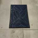 Colorxy Waterproof Doormat, Sturdy Natural Rubber Front Indoor Mat, Non Slip Low Profile Indoor Outdoor Door Mats, Stain and Fade Resistant Floor Mat, Easy Clean Patio Entrance Mat, 36''x24'', Navy