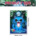 2 x Purple Demon Birthday Decorations, Blue Cat Demon Pin The Letter,Large Poster Stickers Party Supplies