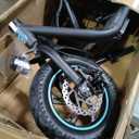 Gyroor Adults Electric Scooter with Large Middle Basket, 550W Motor 18.6 MPH 20 Mile Distance, Foldable E-Scooter with seat for Pets & Cargo