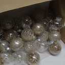 Clear Plastic Christmas Ball Ornaments, 30ct 2.36 Inch Champagne Balls for Tree Decoration - Shatterproof for Holiday Wedding Party Gifts